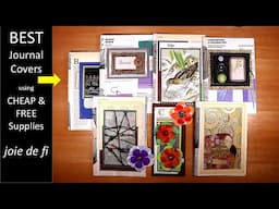 BEST JOURNAL COVERS using CHEAP and FREE Supplies