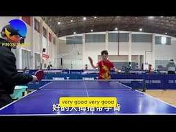 Coach Chen 22 - How to improve the backhand topspin for beginners