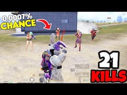 There Was 0.0007% Chance To Survive This Situation in BGMI • (21 KILLS) • BGMI Gameplay