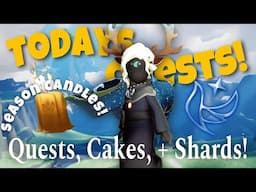 ALL Dailies - Season Candles, Quests, Treasure Cakes, and Shard Info - Daylight Prairie Apr 23