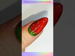 Full video on channel ✨️ Strawberry Nails Pt3 #missjosnailco #strawberrynails #springnailart #cateye
