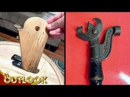 What Is This MYSTERIOUS Wooden Object With A Metal String And This Weird Antique Tool From 1893?