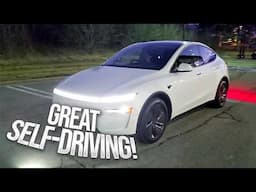 Tesla's NEW Model Y Has Excellent Full Self-Driving Performance!