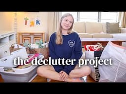 I didn’t know I had this much stuff 🧺 | living room DECLUTTER & home organization ideas