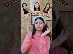 I TRIED THE VIRAL *LATINA*MAKEUP😱🤩 #shorts #youtubeshorts