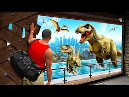 SAVING Franklin's House from DINOSAURS in GTA 5!