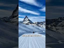 EPIC sledding at the Matterhorn in ZERMATT 🛷