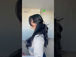 Easiest elegant half up down hairstyle ✨✨✨ have you tried it? #hair #hairstyle #hairtutorial