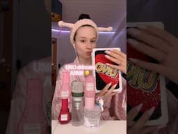UNO skincare challenge 🤫 #unoskincarechallenge #asmr #bedazzledglowrecipe #asmrskincare #skincare
