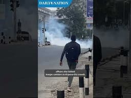 Protests broke out in Nairobi's Central District