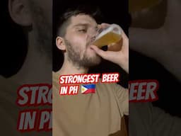 🇵🇭 Trying the STRONGEST beer in the Philippines #pinoy #filipino #travel