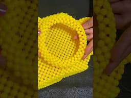 How to make a beaded bag/ how to make a pearl bead bag /bead bag tutorial