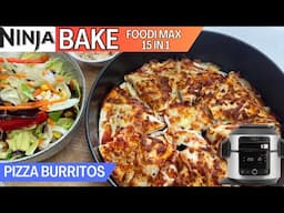 PIZZA BURRITOS *BAKE* NINJA FOODI Recipe | Minced Beef, Tomato Sauce & Oozing Cheese filling