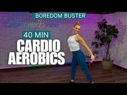 The 40-Minute Cardio Aerobic Workout for When You're BORED of Working Out