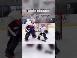 Teaching A 6 Year Old Goalie How To Be Intimidating