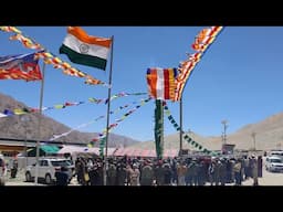 ‘Ngari Dharchen’ hoisted at Demjok Lhari Karmo near Tibet border