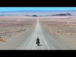 Solo motorcycle ride through Namibia Deserts in Africa Episode 3