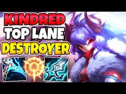 KINDRED TOP IS ABSOLUTELY BROKEN! INSANE DAMAGE (LANE DESTROYER)