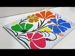 I Tried Painting Flowers On Wooden Plank And The Result Is MIND-BLOWING