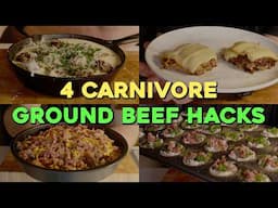 4 More Ground Beef Hacks | Carnivore Diet Recipes (number three is my favorite!)