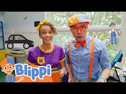 Blippi And Meekah Construct A Friendship💓 | Blippi Meekah | Vehicle Videos for Kids | Moonbug Kids