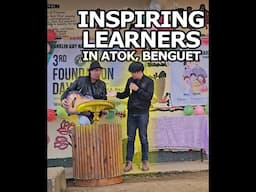 Sharing some inspiration to learners in Atok, Benguet