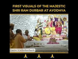 First Glimpse Of Majestic Ram Darbar at Ayodhya