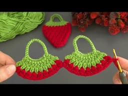 💰💰💰I Made Money With This Super Easy Crochet Strawberry Keychain! Buy it and give it as a gift