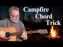 How to Play an EASY Fingerstyle Chord Riff at the Campfire
