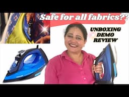 Best Iron For All fabrics ? Philips Iron Demo, Review & First Impressions| Philips Optimal Temp Iron