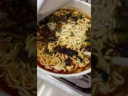 POV Eating Beef Instant Noodle On Street #shorts