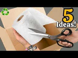 Transforming Cardboard & Toilet Paper 😱♻️ 5 GENIUS Recycling Ideas That Will Amaze You!