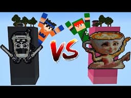 ILHA DA BALLERINA CAPPUCCINA VS ILHA DO CAPPUCCINO ASSASSINO no MINECRAFT!!