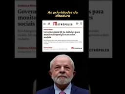 PRIORIDADES DA DITADURA! 💸 GOVERNO GASTA R$ 54 MILHÕES COM [O QUE] ENQUANTO O POVO PASSA FOME?