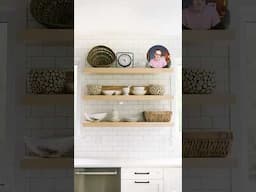 I love open shelves
