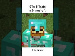 Working GTA 5 Train in Minecraft with Create mod #create #minecraft #shalz