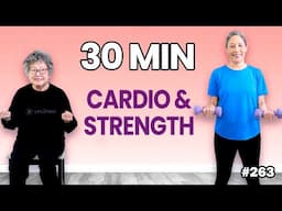 Standing Isometric Strength + Cardio for Seniors | Boost Balance & Posture
