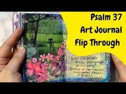 Memorizing Psalm 37 | Bible Art Journal Flip Through