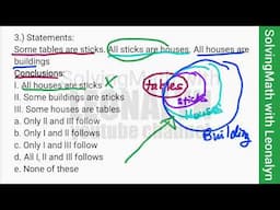 Analytical: Statement and Conclusion Some tables are sticks