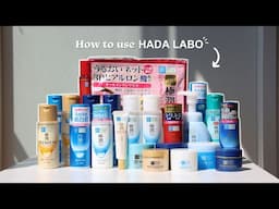 how to *PROPERLY* use Hada Labo Japan products!