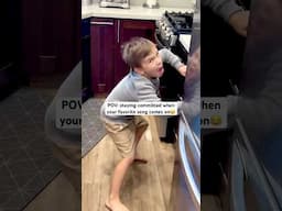 He had no idea he was being filled😂 #funnyvideos #reactionvideo #familyvlog #siblings