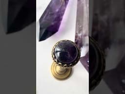 The Most Beautiful Wax Stamp #waxseal #stationery #amethyst