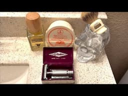 Father’s Day Shave-Gillette (Made in England), Simpson Brush, TOB’s Grapefruit, & English Leather.