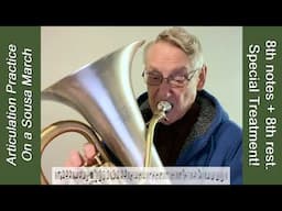 Euphonium Articulation Practice: "Belle of Chicago" March TRIO (Sousa)