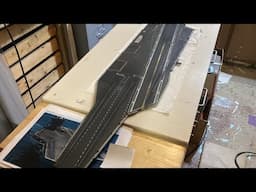 Trumpeter 1/350 Nimitz build part 5; more deck work