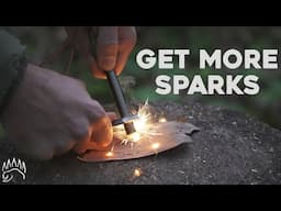 How To INSTANTLY get MORE SPARKS From a Ferro Rod!