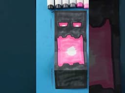How to Draw an Enderman Folding Surprise #artlandhowtodraw #shorts #minecraft #drawing #art