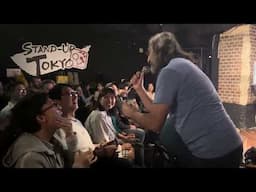 @papacj performing stand-up comedy in Tokyo - crazy NSFW crowd interaction!