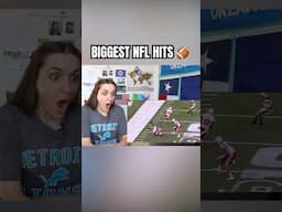French Girl Reacts to BIGGEST NFL HITS 🏈