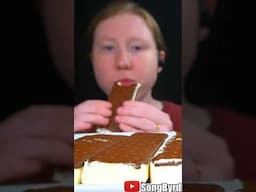 ASMR ICE CREAM SANDWICH RACE MUKBANG #shorts